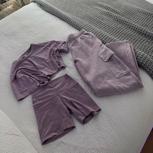aritzia sweat set